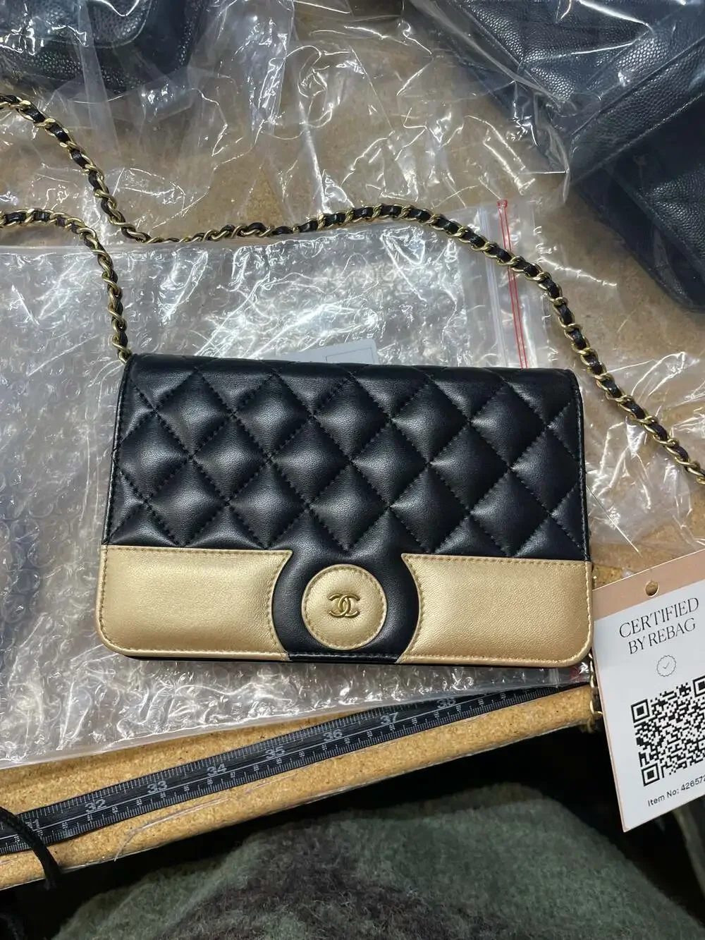 Chanel Bicolor Cocomark Wallet On Chain #300376C26B